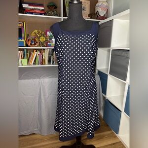 Chaps Polka Dot Dress